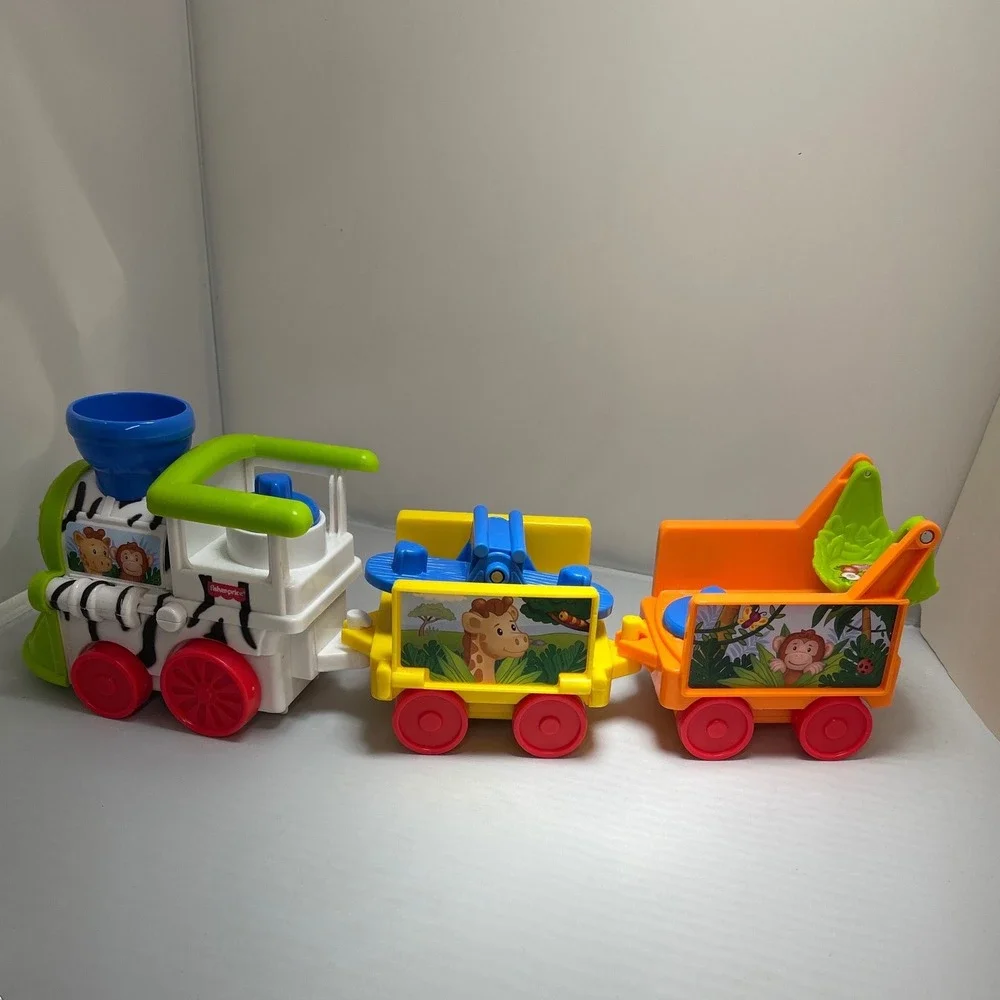 Fisher-Price Little People Choo-Choo Zoo Train Kids Multicolor Plastic Toy Parts